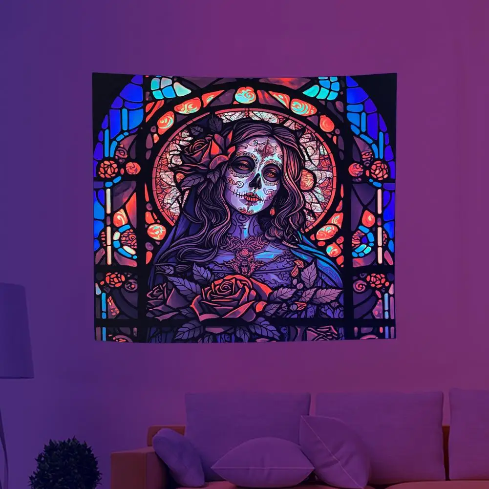 Wall Tapestry Glow Dark Tapestry Uv Reactive Polyester Fabric for Festive Home Decor Skeleton Wall Art for Bedroom Room Hanging
Wall Tapestry Glow Dark Tapestry Uv Reactive Polyester Fabric for Festive Home Decor Skeleton Wall Art for Bedroom Room Hanging
