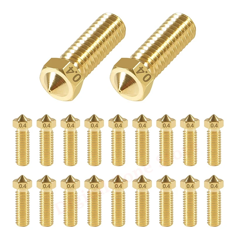 20Pcs Brass Volcano Nozzles 0.4mm M6 Printed Head for 1.75mm Filament 3D Printer Volcano Heater Block J-Head Hotend Extruder
20Pcs Brass Volcano Nozzles 0.4mm M6 Printed Head for 1.75mm Filament 3D Printer Volcano Heater Block J-Head Hotend Extruder