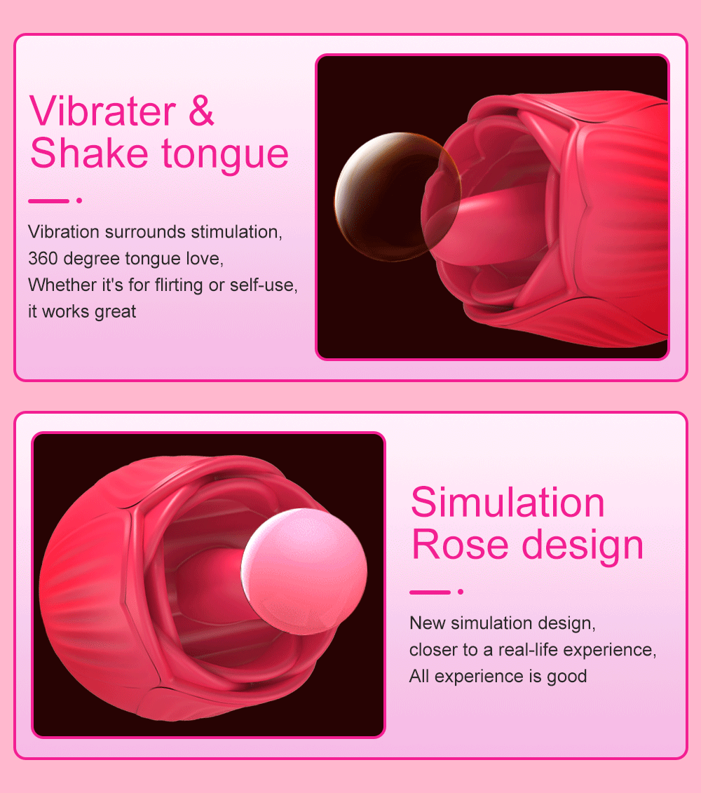 Powerful Rose Vibrator Female Clitoris Stimulator Tongue Oral Licking Female Masturbator Good Nipple Sex Toys for Women Adult 18 Powerful Rose Vibrator Female Clitoris Stimulator Tongue Oral Licking Female Masturbator Good Nipple Sex Toys for Women Adult 18