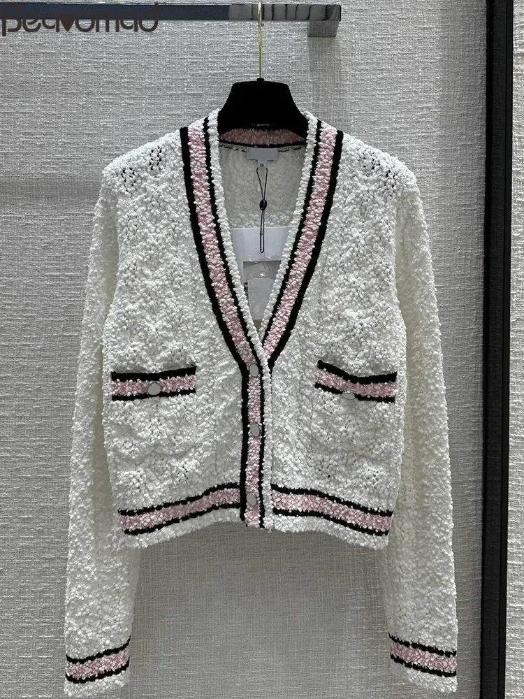 Fashion Designer Autumn Knitting Cardigan Women's Deep V-Neck Loose Long Sleeve Button Pocket Casual Warm Sweaters
Fashion Designer Autumn Knitting Cardigan Women's Deep V-Neck Loose Long Sleeve Button Pocket Casual Warm Sweaters