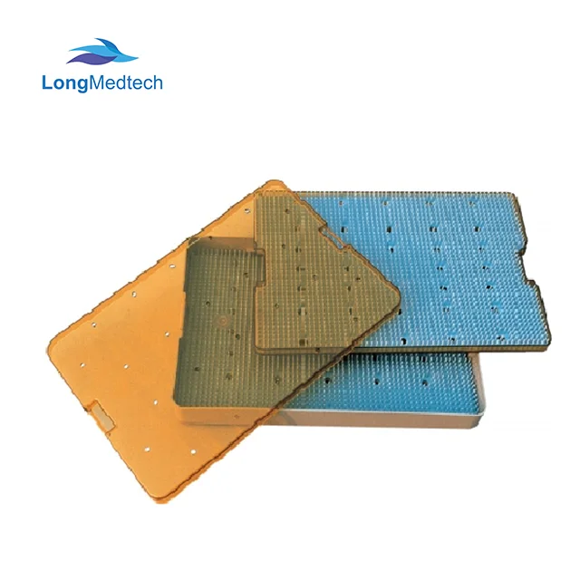 Plastic Stainless Steel Double Layers Delicate Instrument Sterilization Tray With With Silicone Mat
Plastic Stainless Steel Double Layers Delicate Instrument Sterilization Tray With With Silicone Mat