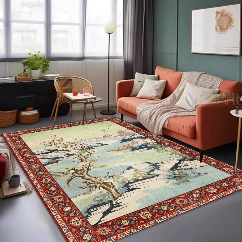 Chinese Classical Bedroom Bedside Carpet Classic Landscape Flower Bird Painting Balcony Rug IG Large Area Luxury Decoration Home
Chinese Classical Bedroom Bedside Carpet Classic Landscape Flower Bird Painting Balcony Rug IG Large Area Luxury Decoration Home