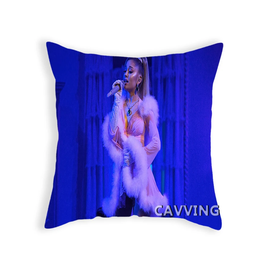 

Ariana Grande 3D Printed Polyester Decorative Pillowcases Throw Pillow Cover Square Zipper Cases Fans Gifts Home Decor K02