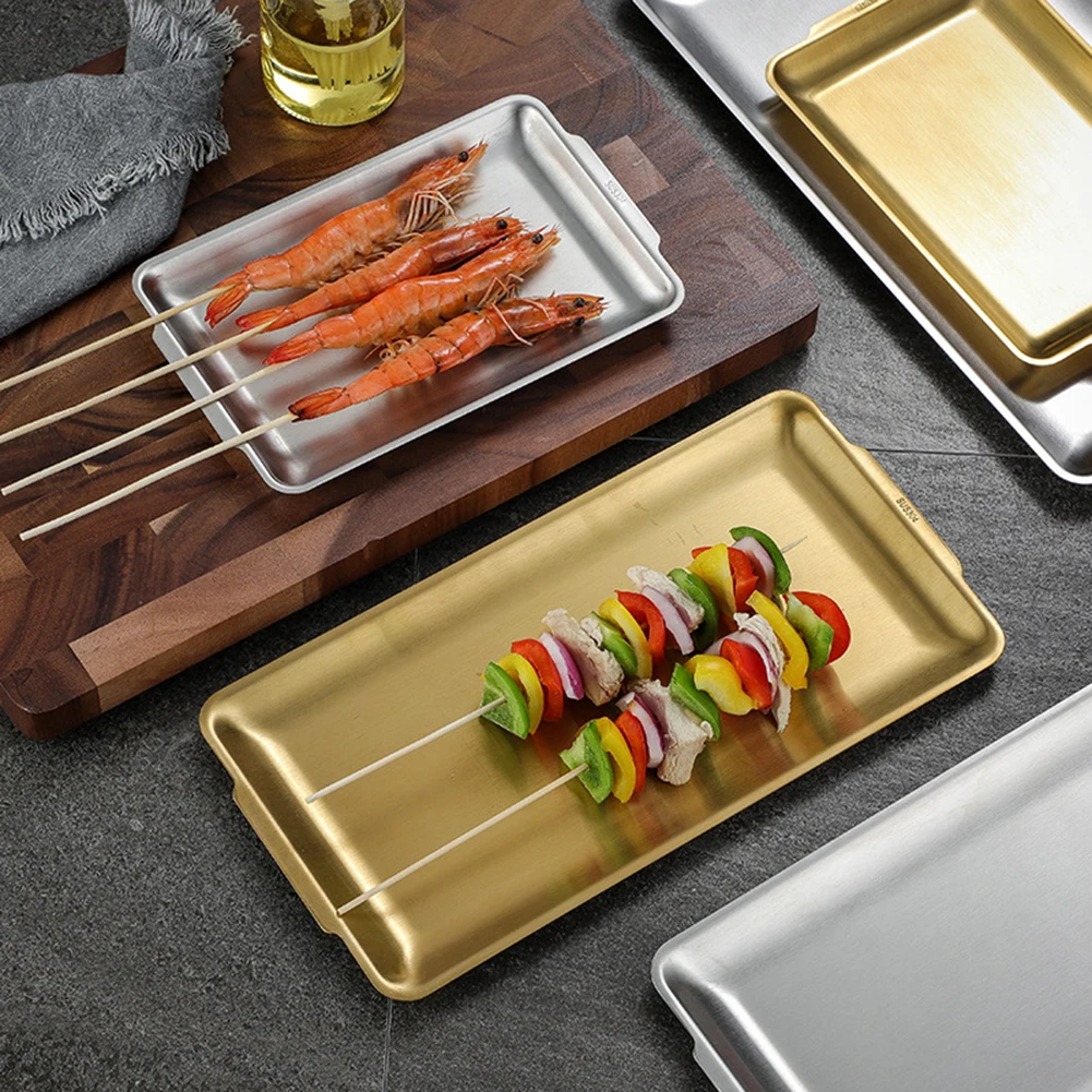 Stainless Steel Baking Tray Set Non-Stick Sheet Oven Bakeware Pans BBQ Plate Baking Tray Steamed Sausage Dishes Fruit Grill Fish
Stainless Steel Baking Tray Set Non-Stick Sheet Oven Bakeware Pans BBQ Plate Baking Tray Steamed Sausage Dishes Fruit Grill Fish