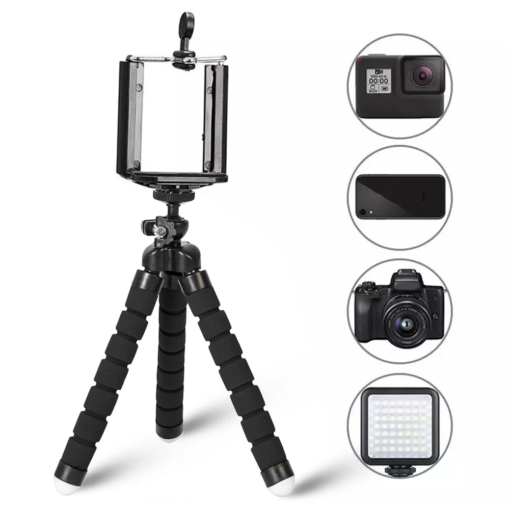 Universal Mini Flexible Sponge Octopus Tripod For Bendable Mobile Phone Smartphone Tripod For Gopro 8 7 Camera
Universal Mini Flexible Sponge Octopus Tripod For Bendable Mobile Phone Smartphone Tripod For Gopro 8 7 Camera