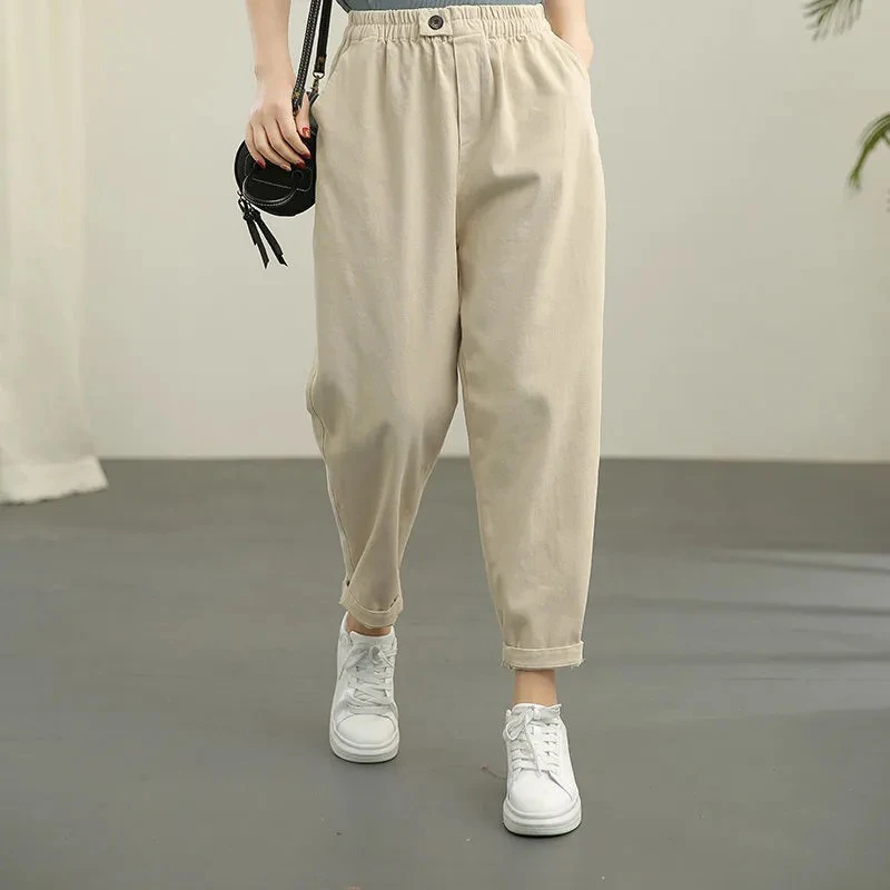 

Capri Pants Baggy Pants for Women High Waist Pants Trousers for Women Loose Pants Woman Harem Pants Korean Cropped Pants