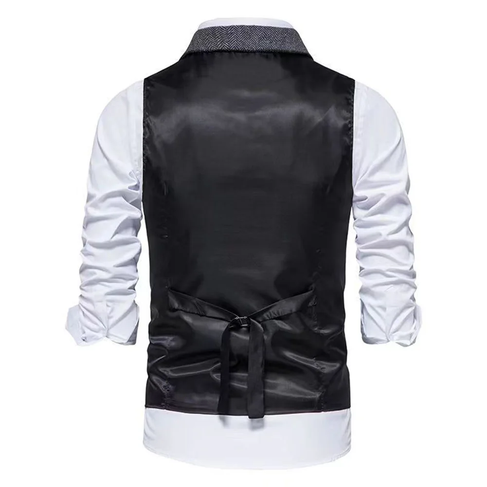 Male Suit Vest Mens Sleeveless Top V-Neck Vintage Business Casual Coat Daily Formal Lapel Retro Hot New Winter
Male Suit Vest Mens Sleeveless Top V-Neck Vintage Business Casual Coat Daily Formal Lapel Retro Hot New Winter