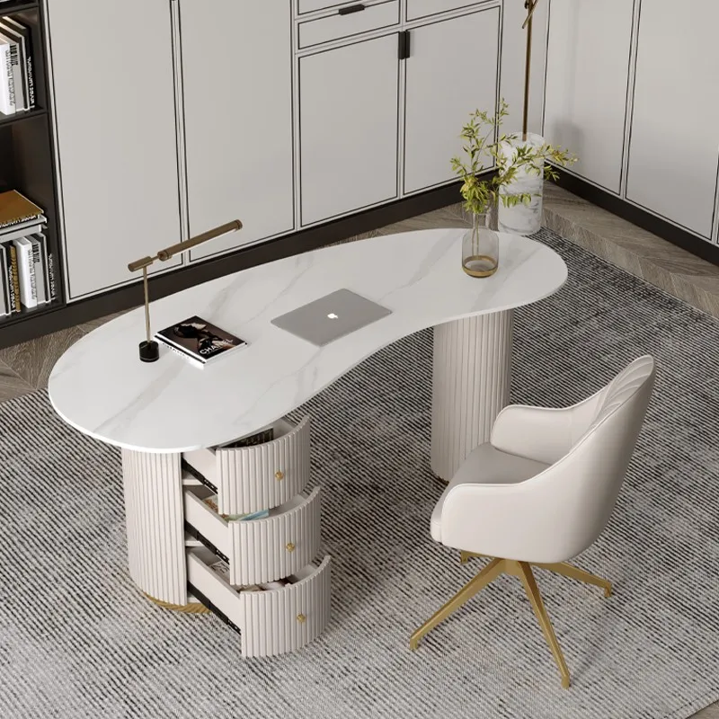 Luxury Modern Office Desk Corner Storage Computer Nordic Study Table Console Executive Escritorios De Oficina Office Furniture
Luxury Modern Office Desk Corner Storage Computer Nordic Study Table Console Executive Escritorios De Oficina Office Furniture