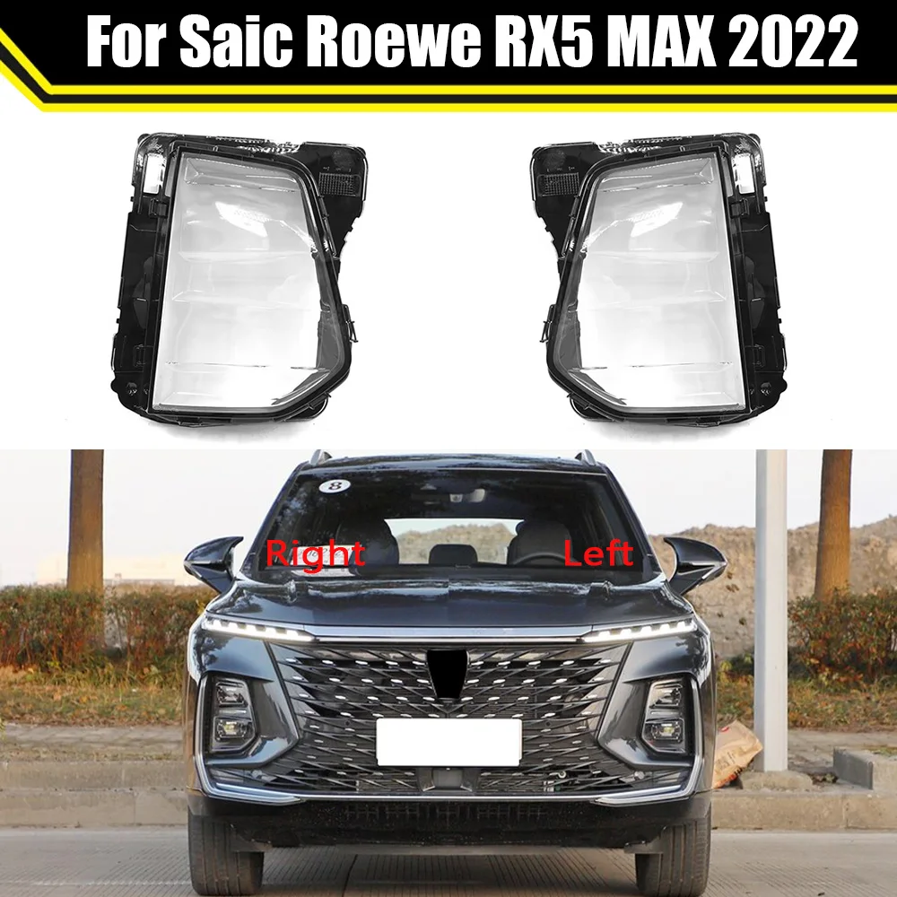 

Auto Case Headlamp Caps For Saic Roewe RX5 MAX 2022 Car Front Headlight Lens Cover Lampshade Head Lamp Light Glass Shell