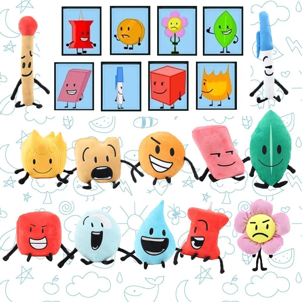 Battle for Dream Island Plush Toy Leafy Firey Coiny Teardrop Stuffed Animal Plant Soft Doll Plushie Kids Children Birthday Gifts
Battle for Dream Island Plush Toy Leafy Firey Coiny Teardrop Stuffed Animal Plant Soft Doll Plushie Kids Children Birthday Gifts