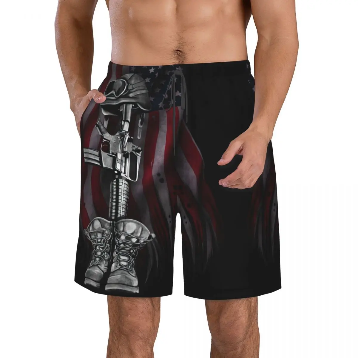 The Fallen Soldier Men's Beach Shorts Fitness Quick-drying Swimsuit Funny Street Fun 3D Shorts
The Fallen Soldier Men's Beach Shorts Fitness Quick-drying Swimsuit Funny Street Fun 3D Shorts