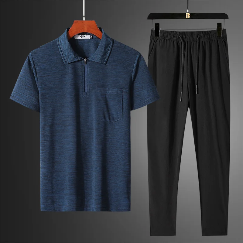 2022 Men New Leisure Sports Running Sets Summer Short Sleeve Ice Silk Breathable Mesh Tops Tees Men's 2 Piece Suit Clothing A188
2022 Men New Leisure Sports Running Sets Summer Short Sleeve Ice Silk Breathable Mesh Tops Tees Men's 2 Piece Suit Clothing A188