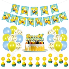 SURSURPIRSE Lemon Theme Yellow Blue Gold Confetti Latex Balloon Set Banner Orange Cake Topper for Kids Birthday Party Decoration
SURSURPIRSE Lemon Theme Yellow Blue Gold Confetti Latex Balloon Set Banner Orange Cake Topper for Kids Birthday Party Decoration