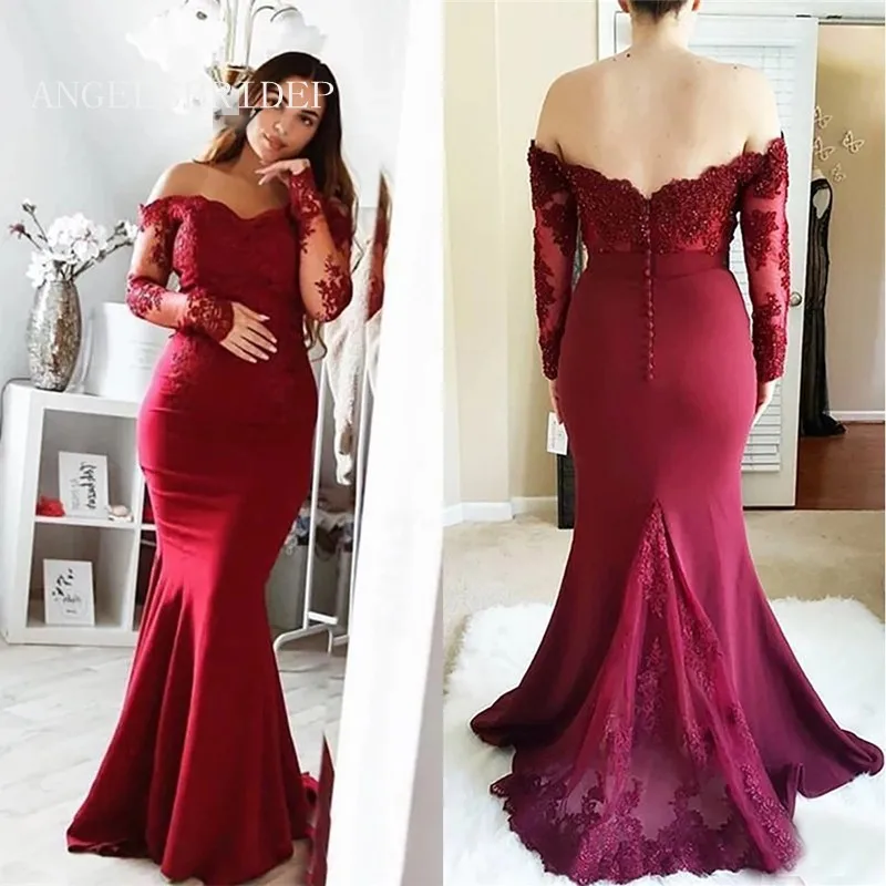 Женское платье подружки невесты Angelsbridep, платье подружки невесты с юбкой-годе, свадебные платья, кружевное платье со шлейфом
Женское платье подружки невесты Angelsbridep, платье подружки невесты с юбкой-годе, свадебные платья, кружевное платье со шлейфом
