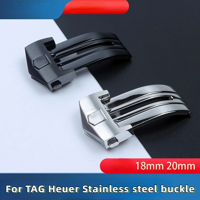 For TAG Heuer 18mm 20mm steel watch buckle Folding clasp Double button ouch men watch accessories with silicone or leather strap
For TAG Heuer 18mm 20mm steel watch buckle Folding clasp Double button ouch men watch accessories with silicone or leather strap