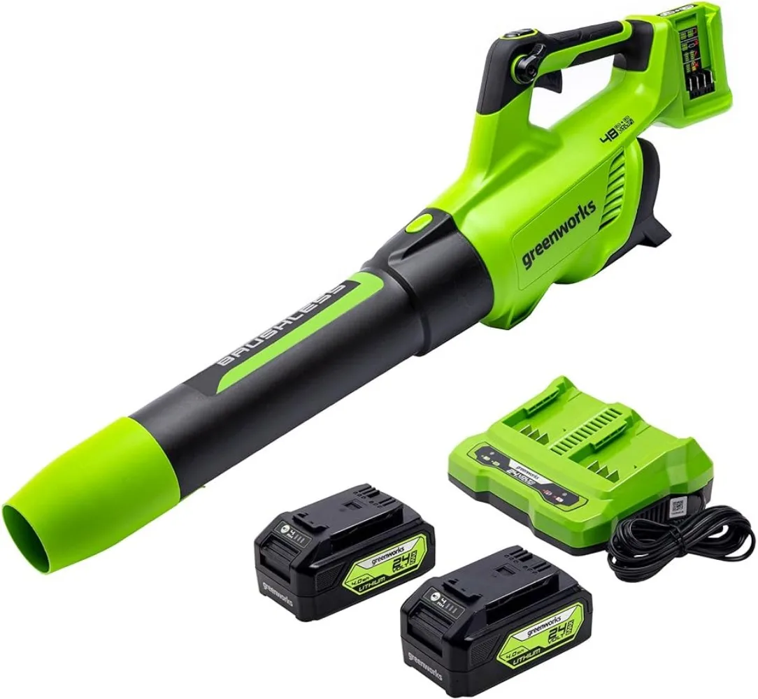 

48V (2 X 24V) Cordless Brushless Axial Leaf Blower (140 MPH / 585 CFM / 125+ Compatible Tools)