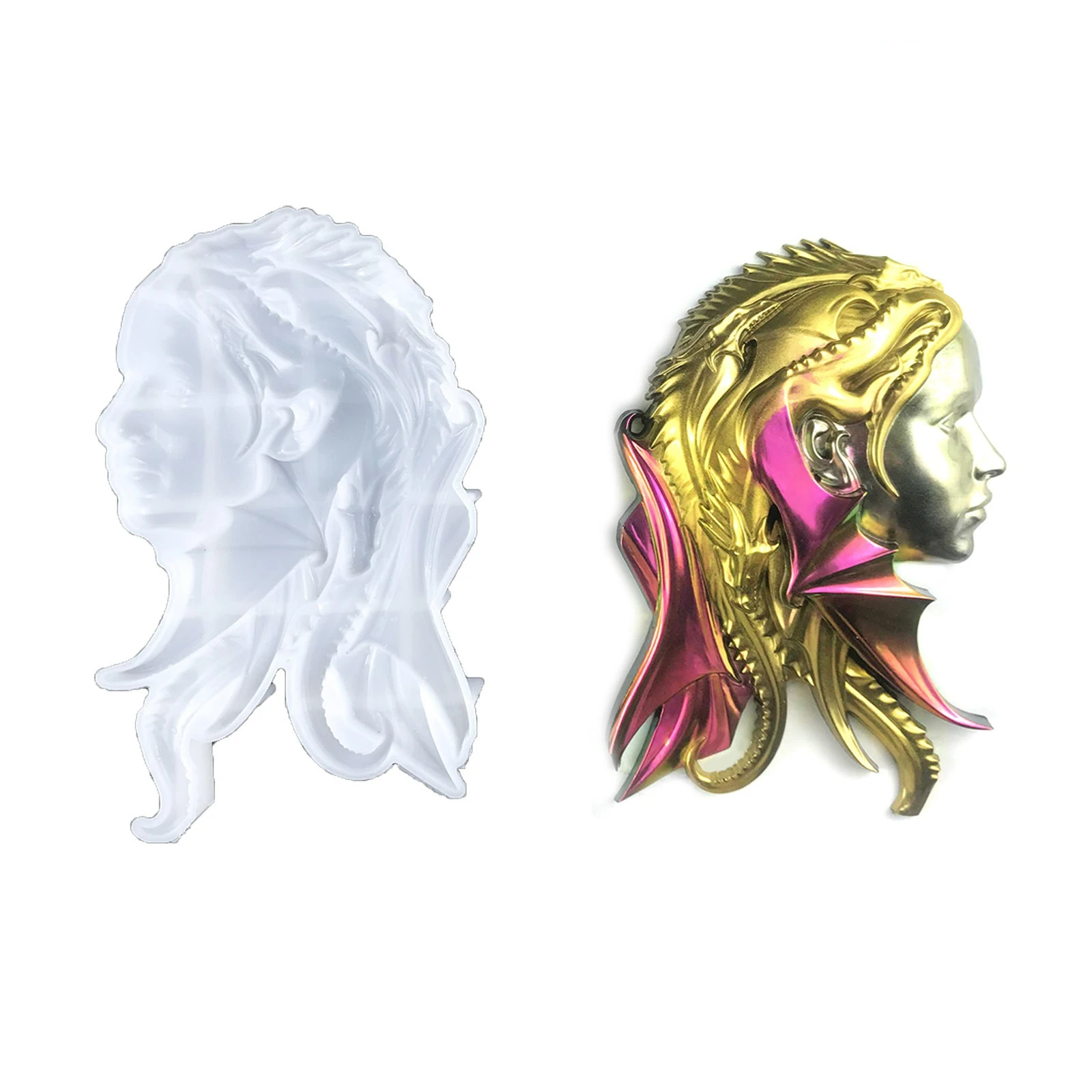Dragon Girl Hanging Epoxy Resin Mold DIY Wall Hanging Decorative Semi-stereoscopic Dragon Girl Wall Hanging Silicone Mold
Dragon Girl Hanging Epoxy Resin Mold DIY Wall Hanging Decorative Semi-stereoscopic Dragon Girl Wall Hanging Silicone Mold