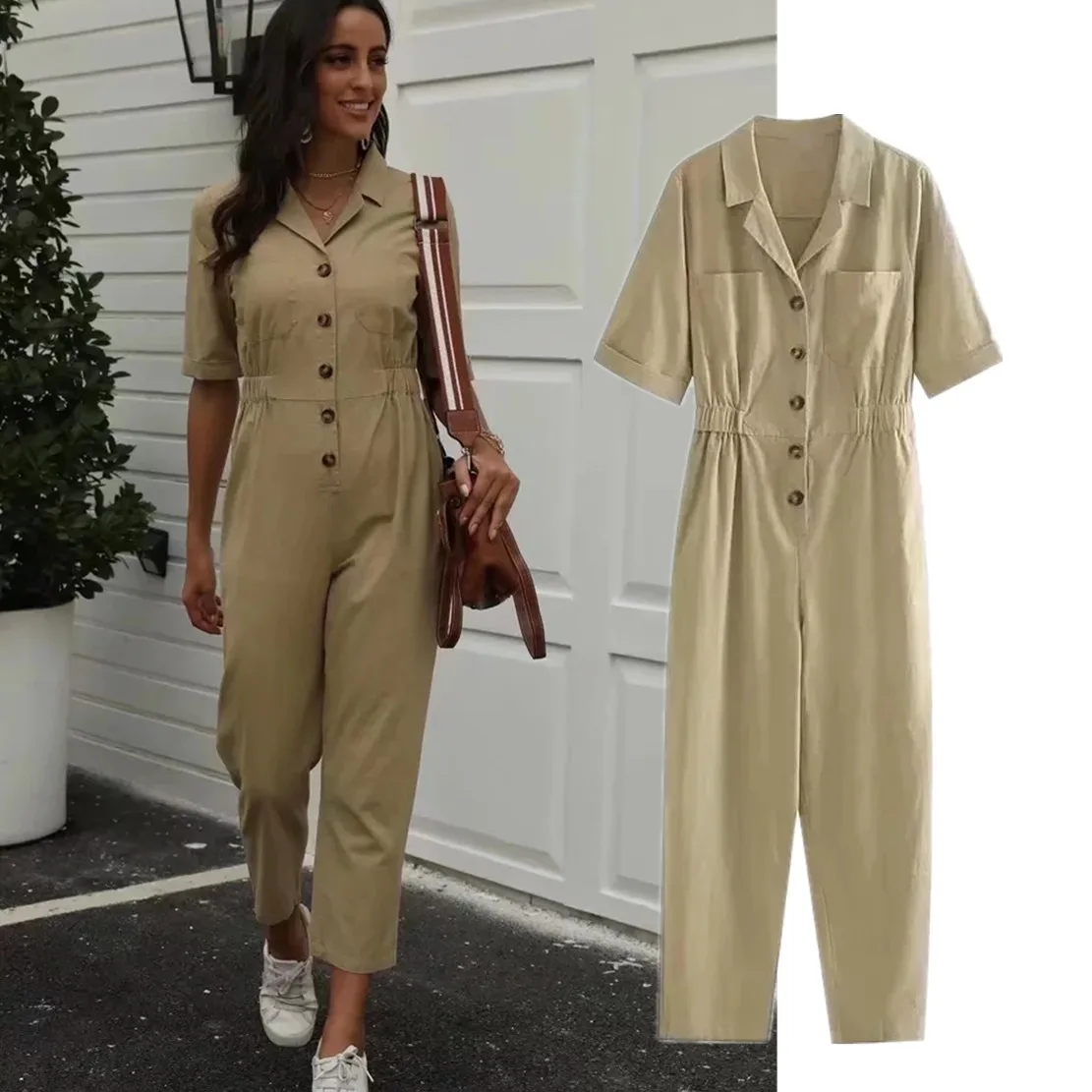 Dave&Di Fashion Loose Casual Cotton Linen Trousers Jumpsuits Cargo Jumpsuits Women Vintage Pockets
Dave&Di Fashion Loose Casual Cotton Linen Trousers Jumpsuits Cargo Jumpsuits Women Vintage Pockets