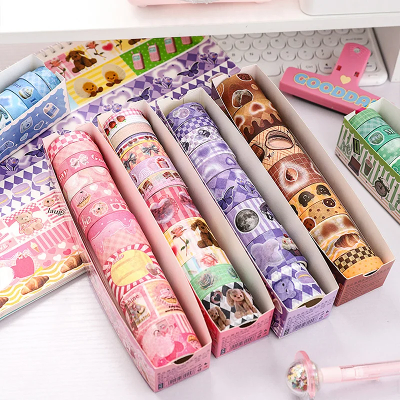 10 Rolls/SET washi Tapes Fashion American Masking Tape Vintage Stickers kawaii Bear Adhesive Decoration DIY Planner Girls Diary
10 Rolls/SET washi Tapes Fashion American Masking Tape Vintage Stickers kawaii Bear Adhesive Decoration DIY Planner Girls Diary