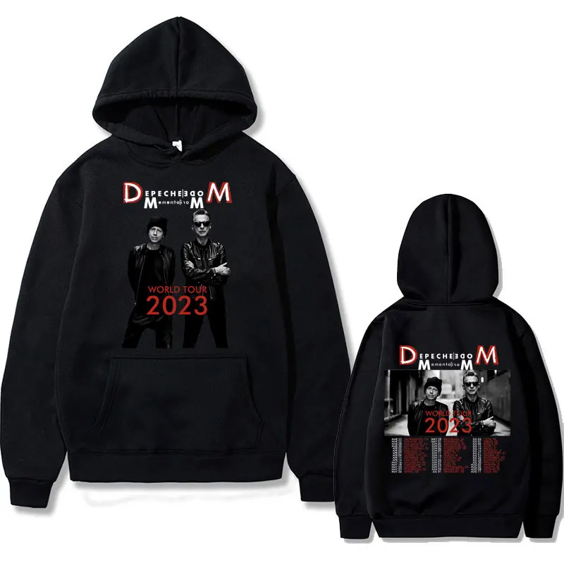 

British Band Depeche Cool Mode Memento Mori World Tour 2023 Graphics Hoodie Vintage Male Rock Punk Oversized Hoody Sweatshirts