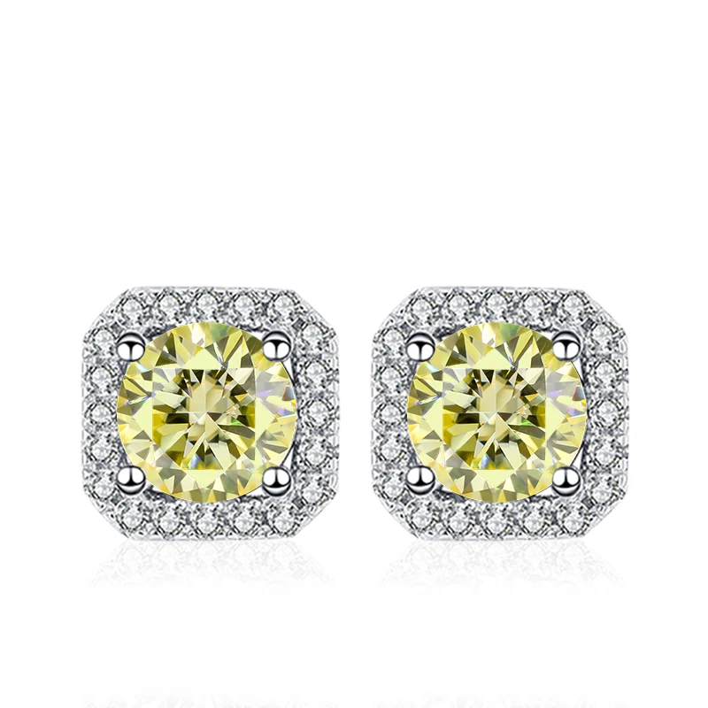 NeeTim 0.5ct 1ct Pink Moissanite Studs Earrings for Women 925 Sterling Silver Black Blue Grey Sparkling Lab Diamond Stud Earring 13 Sb8d8371f39d142a7a3ff5d90c3e366adj