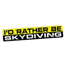 1 Piece 15cm x 3cm Car Styling SKYDIVING Sticker Decal JDM Bumper Car PARACHUTE SPORT Truck 4x4 Window BIKE SKY Car Stickers