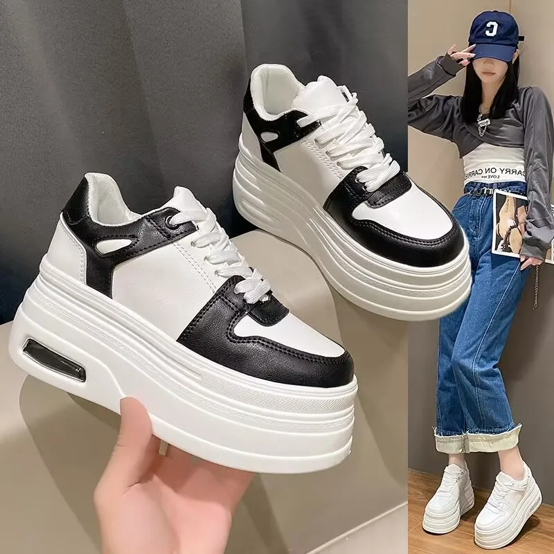 

Original Women Shoes High Top Shoes Women Sneakers Air Cushion Round Toe Designer Women Vulcanized Shoes Zapatos De Mujer Tarfza