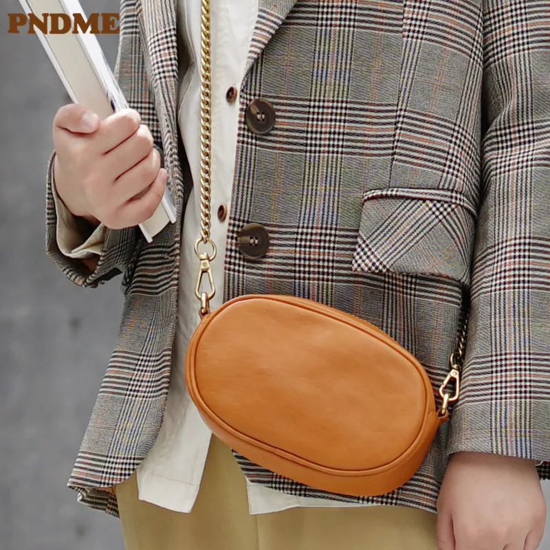 PNDME casual outdoor daily genuine leather ladies small shoulder bag weekend simple natural real cowhide women's messenger bag
PNDME casual outdoor daily genuine leather ladies small shoulder bag weekend simple natural real cowhide women's messenger bag