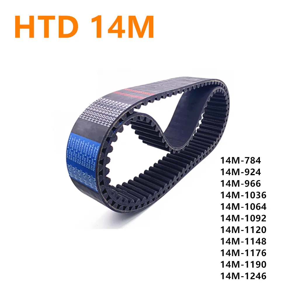 1PC Width 50mm HTD 14M Timing Belt Synchronous Belt Rubber Banda síncrona 784 924 966 1036 1064 1092 1120 1148 1176 1190 1246mm
1PC Width 50mm HTD 14M Timing Belt Synchronous Belt Rubber Banda síncrona 784 924 966 1036 1064 1092 1120 1148 1176 1190 1246mm
