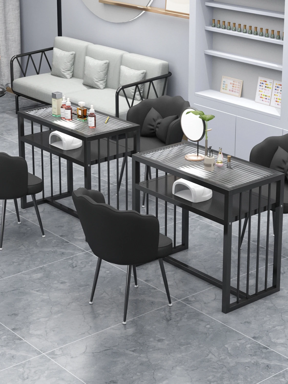 Glass Tabletop Modern Nails Table Simple Nail Artist Manicure Table Professional Retro Mesa De Manicure Salon Furniture KMNT
Glass Tabletop Modern Nails Table Simple Nail Artist Manicure Table Professional Retro Mesa De Manicure Salon Furniture KMNT