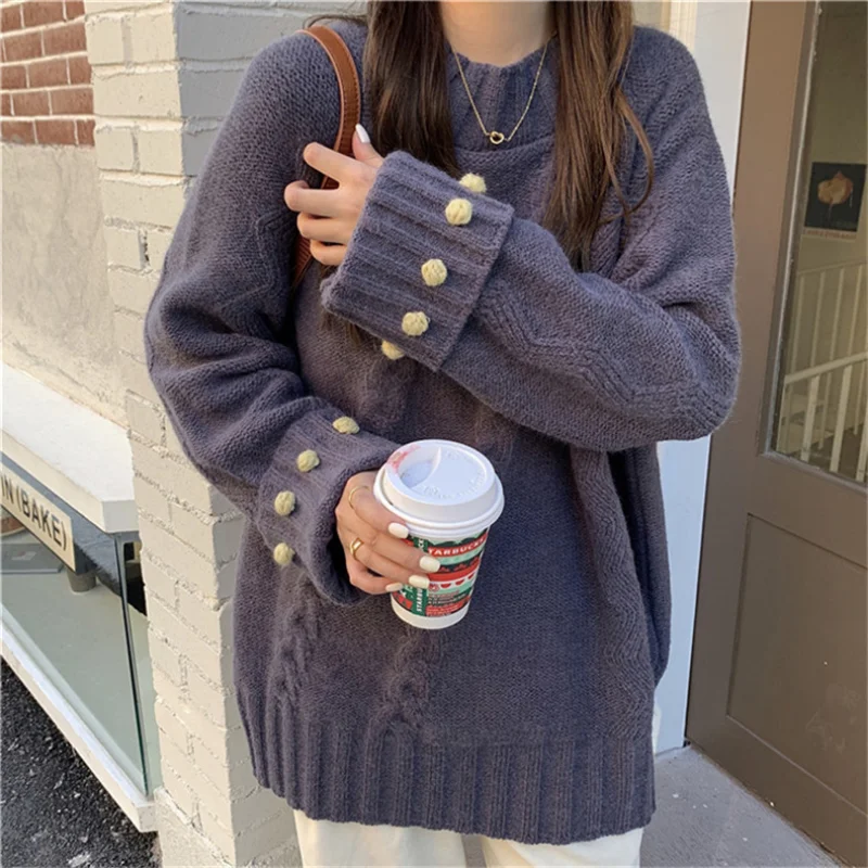 2023 Fashion Early Autumn OutWear Thick Warm Sweater Female Autumn Winter Loose Twist O-Neck Fashion Pullover Sweater Female
2023 Fashion Early Autumn OutWear Thick Warm Sweater Female Autumn Winter Loose Twist O-Neck Fashion Pullover Sweater Female