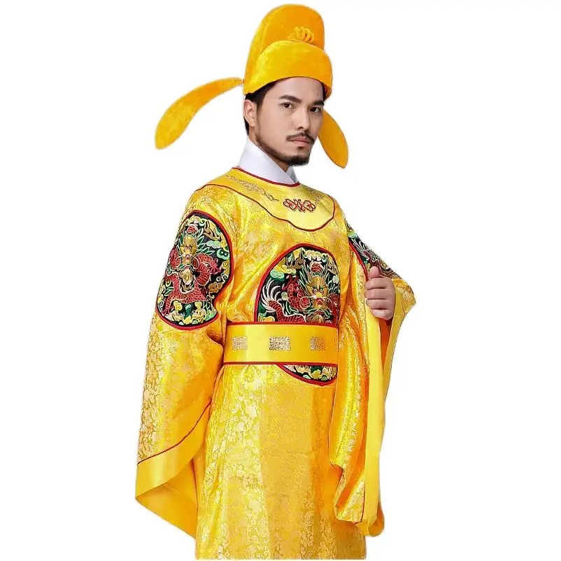 Chinese Ancient Emperor Costume Embroidered Dragon Robe Drama Film TV Performance Dress Hanfu male
Chinese Ancient Emperor Costume Embroidered Dragon Robe Drama Film TV Performance Dress Hanfu male