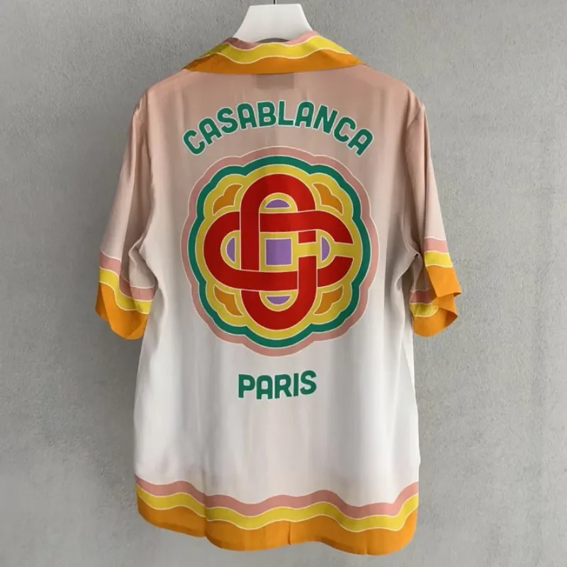 New Style Hip Hop Dropshipping Casablanca Shirts Colorful Gradient Printed D Cardigan Casual Oversized Men Women Hawaiian Shirt
New Style Hip Hop Dropshipping Casablanca Shirts Colorful Gradient Printed D Cardigan Casual Oversized Men Women Hawaiian Shirt