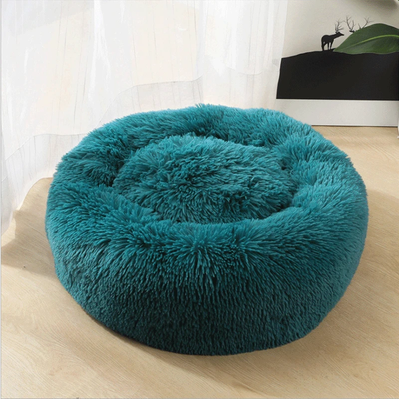 

The New Dog Accessories Pet Bed Dog Beds for Large Dogs Dog Bed Cat Bed Keep Warm Round Plush Four Seasons