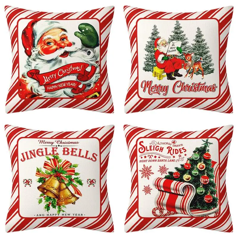 Christmas Pillow Case 18x18inch Decorative Pillow Cover Holiday Pillow Cover Washable Christmas Tree Santa Bells Pillowcase
Christmas Pillow Case 18x18inch Decorative Pillow Cover Holiday Pillow Cover Washable Christmas Tree Santa Bells Pillowcase