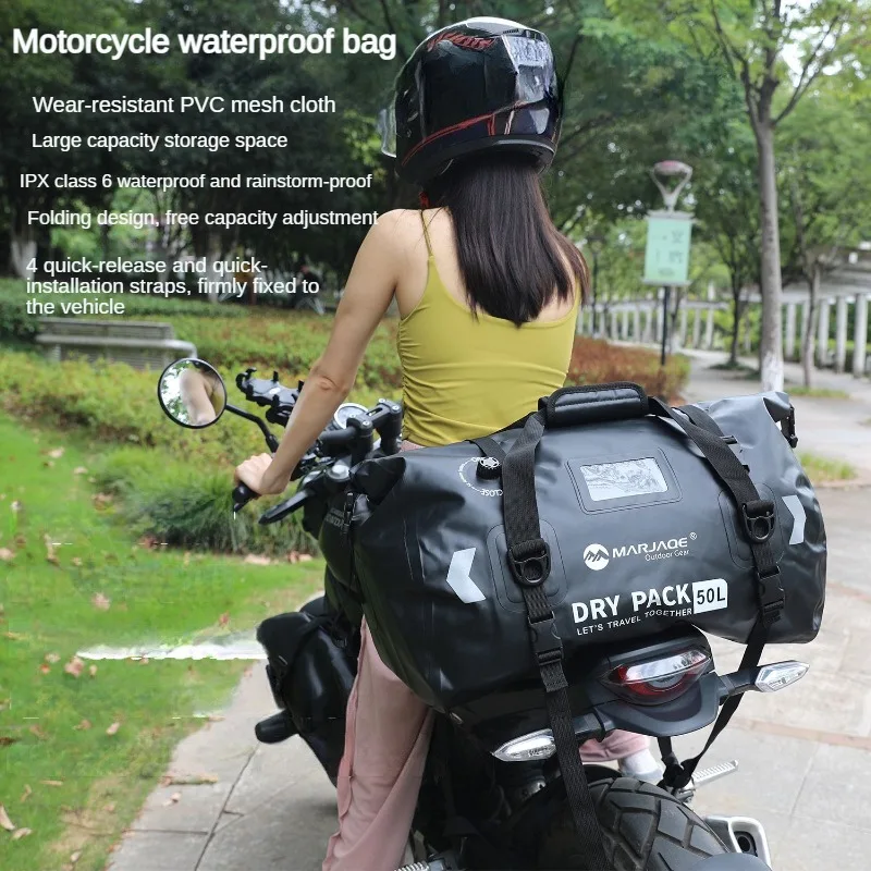 Motorcycle Waterproof Luggage Bag for Long Distance Riding Motorcycle Rear Seat Bag Waterproof Large Capacity
Motorcycle Waterproof Luggage Bag for Long Distance Riding Motorcycle Rear Seat Bag Waterproof Large Capacity
