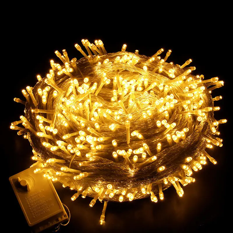 

EU Lamp 220V LED Fairy Light Christmas Outdoor String Lights Garland 10M 20M 30M 50M 100M Waterproof Wedding Party Tree Holiday