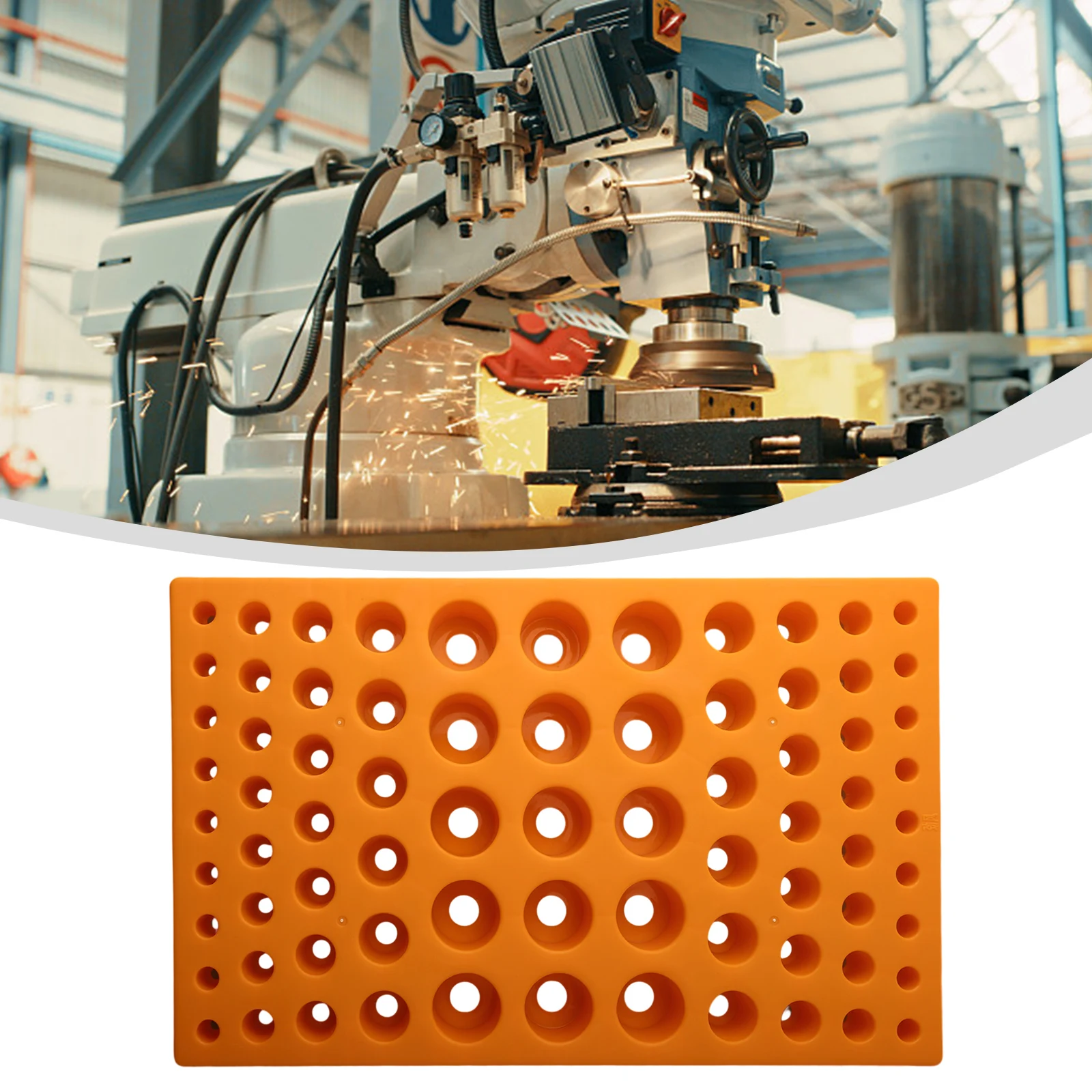 Collet Storage Box ER Collet Box Factory 80/75 Holes CNC Machine Tools ER25/35 Finishing Rack Orange PP Special Universal
Collet Storage Box ER Collet Box Factory 80/75 Holes CNC Machine Tools ER25/35 Finishing Rack Orange PP Special Universal