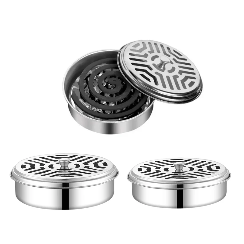 Portable Stainless Steel Round Rack Plate Modern Spiral Cover Mosquito Coil Holder Tray Incense Insect Repellen Candle Holder
Portable Stainless Steel Round Rack Plate Modern Spiral Cover Mosquito Coil Holder Tray Incense Insect Repellen Candle Holder