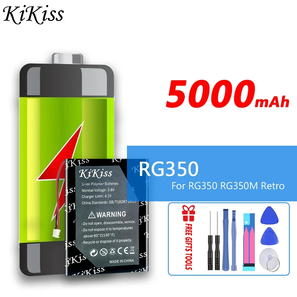 5000mAh KiKiss Powerful Battery RG350 (525075) For RG350 RG350M Retro Handheld Game Console Digital Replacement Bateria
5000mAh KiKiss Powerful Battery RG350 (525075) For RG350 RG350M Retro Handheld Game Console Digital Replacement Bateria