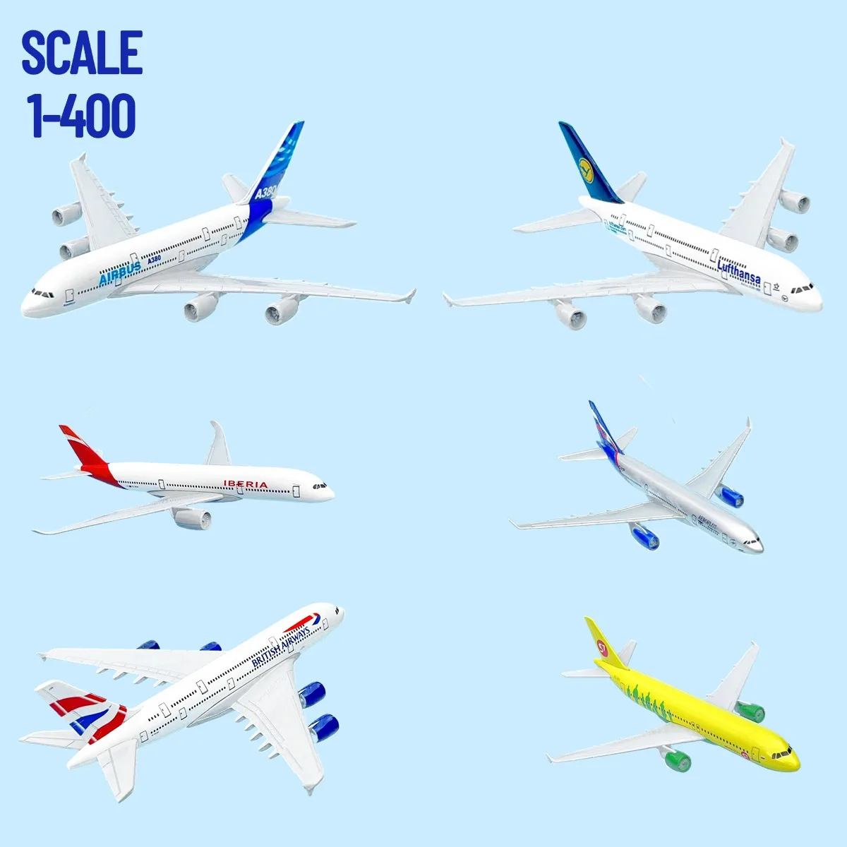 Scale 1:400 European A380 A330 A320 Airbus Metal Aircraft Replica 15cm Airplane Diecast Model Plane Aviation Miniature Gift Toy
Scale 1:400 European A380 A330 A320 Airbus Metal Aircraft Replica 15cm Airplane Diecast Model Plane Aviation Miniature Gift Toy
