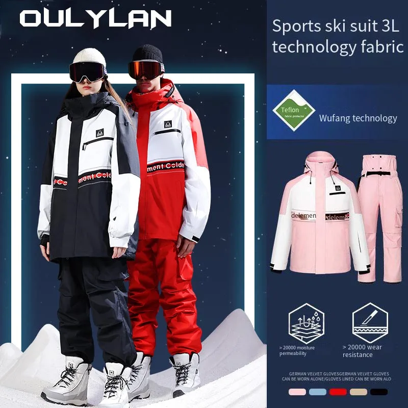 Лыжный костюм Oulylan для мужчин и женщин, зимняя одежда для сноуборда, лыж, уличные куртки и брюки, лыжная одежда, теплое снаряжение
Лыжный костюм Oulylan для мужчин и женщин, зимняя одежда для сноуборда, лыж, уличные куртки и брюки, лыжная одежда, теплое снаряжение