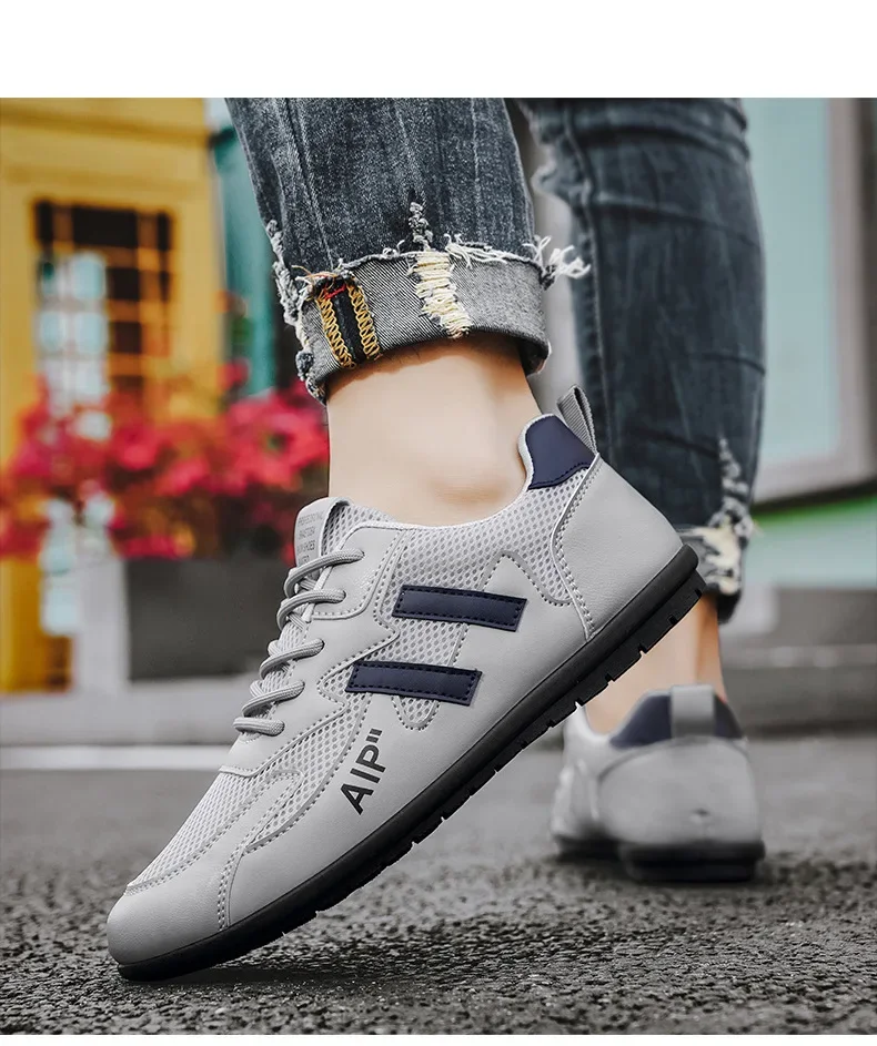 Men's Breathable Summer Sporty Casual Shoes Lightweight Versatile Soft Bottom Single Shoes PVC Outsole round Toe Non-Leather Men's Breathable Summer Sporty Casual Shoes Lightweight Versatile Soft Bottom Single Shoes PVC Outsole round Toe Non-Leather