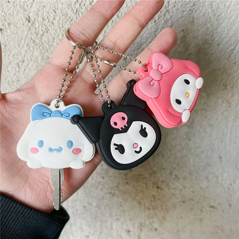 Kawaii Sanrios Accessories Key Cover Kitty kuromi My Melody Cinnamoroll Cartoon Access Card Cover Silicone Doll Pendant Keychain
Kawaii Sanrios Accessories Key Cover Kitty kuromi My Melody Cinnamoroll Cartoon Access Card Cover Silicone Doll Pendant Keychain