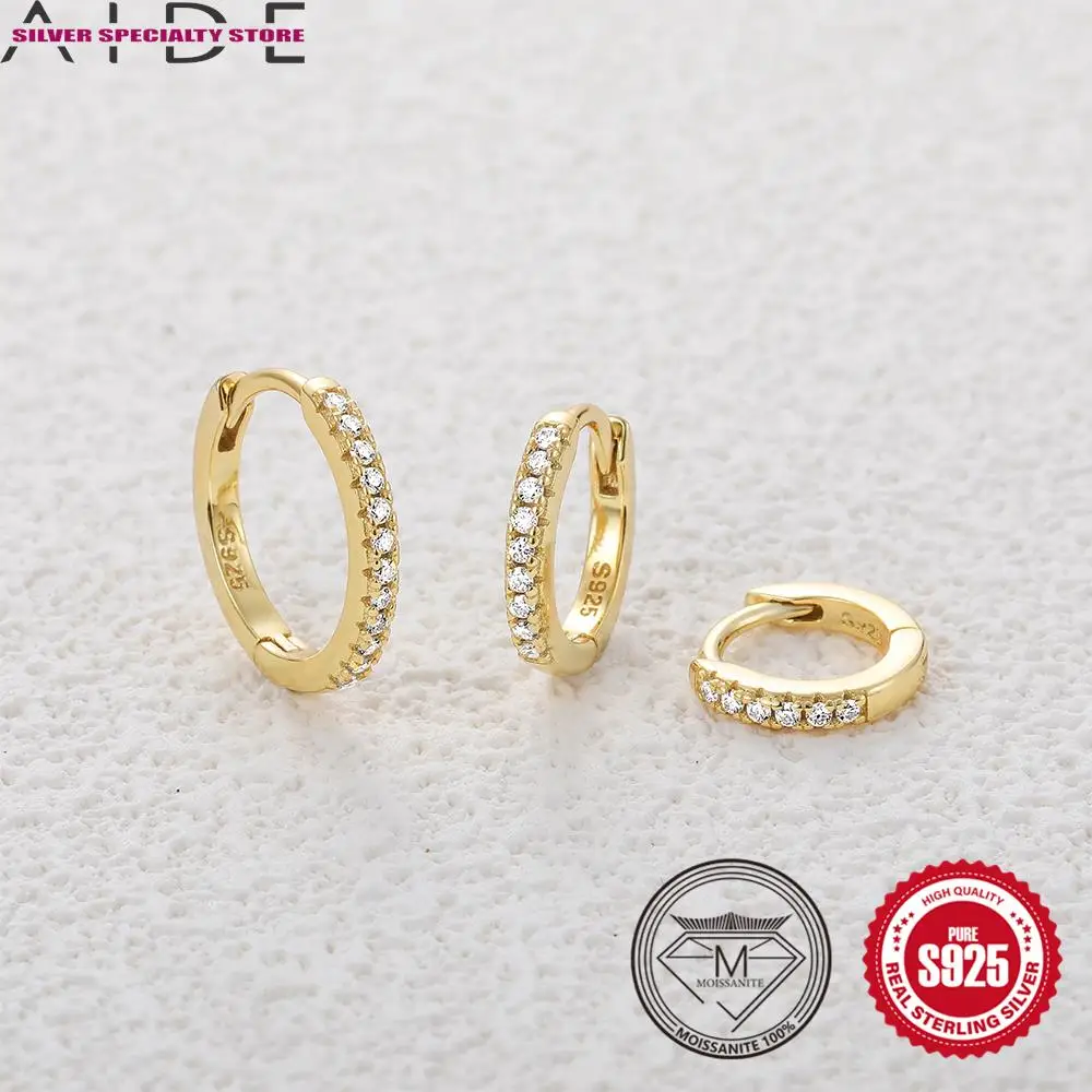AIDE Classic Nersatile Moissanite Diamond Earring S925 Sterling Silver 6/8/10mm Earring for Women Party 2023 Trend Jewelry Gifts
AIDE Classic Nersatile Moissanite Diamond Earring S925 Sterling Silver 6/8/10mm Earring for Women Party 2023 Trend Jewelry Gifts
