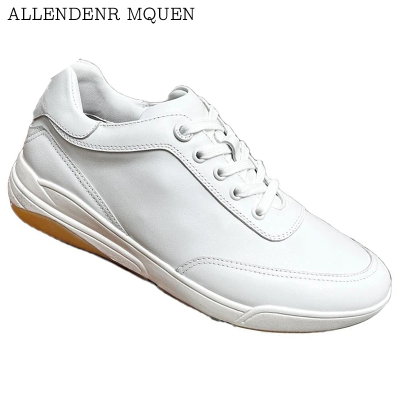 High version new casual women's sports shoes toe layer cowhide round toe women's shoes flat low-top running shoes
High version new casual women's sports shoes toe layer cowhide round toe women's shoes flat low-top running shoes