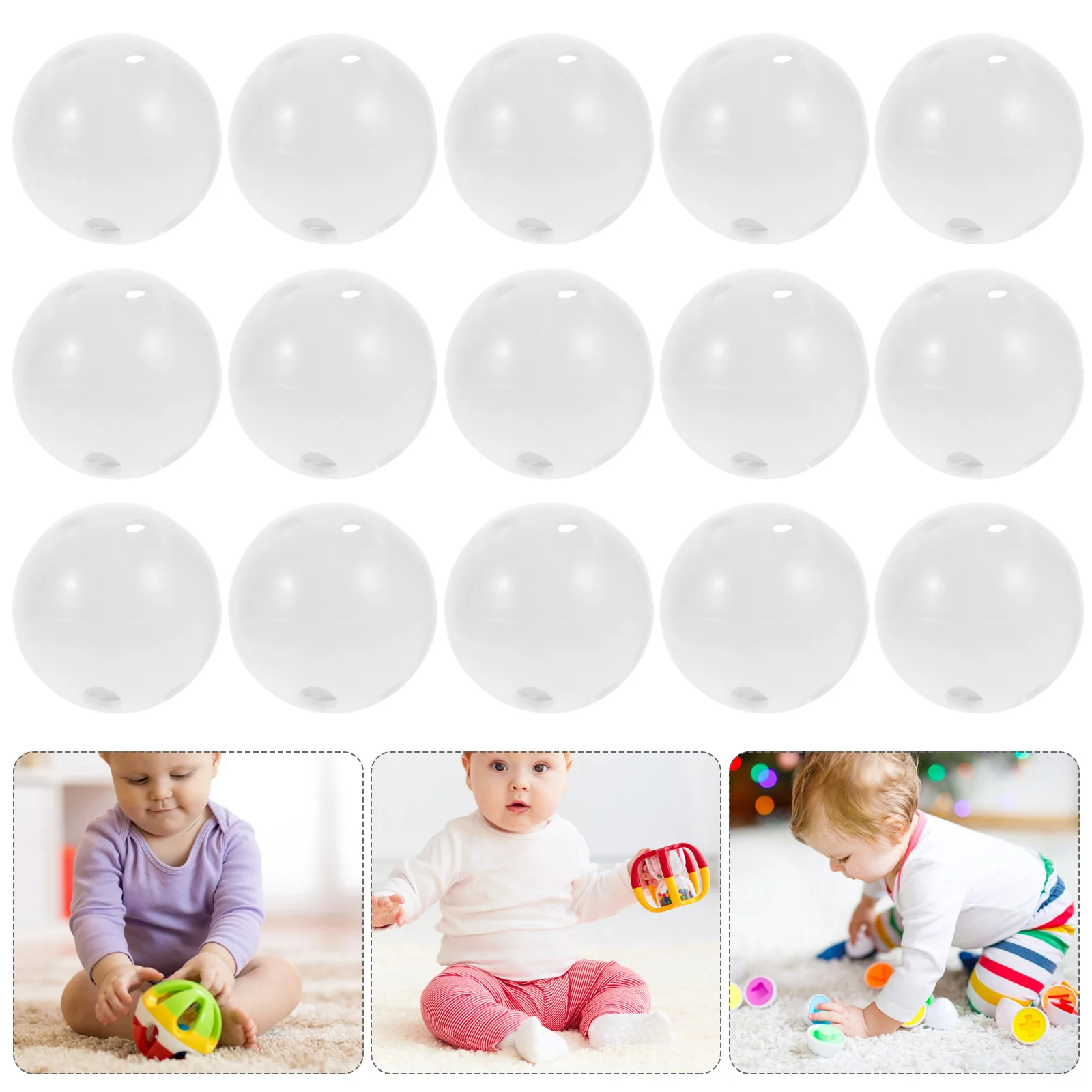 

24/28mm Plastic Rattle Bell Ball Squeaker Noise Generator Insert Dog Toy Repair Balls For Pet Toys Puppet Dolls