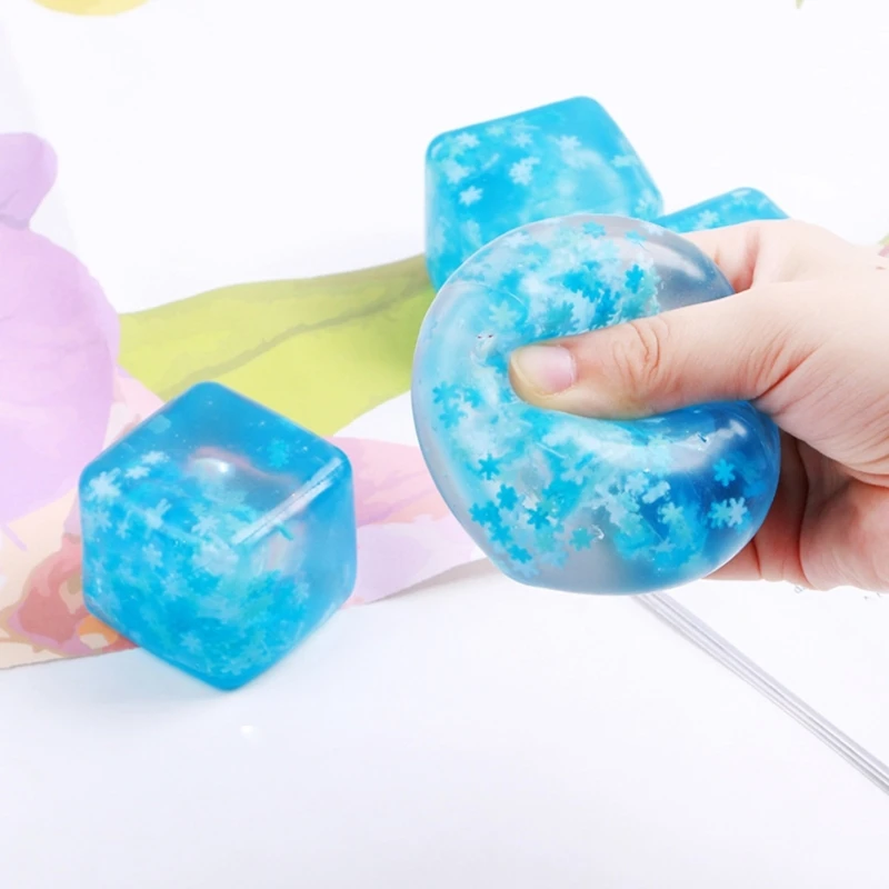 

Ice Block Slow Risings Squishy Toy Stress Relief Fidgets Toy Decompression Toy for Kids Christmas Sock Filler