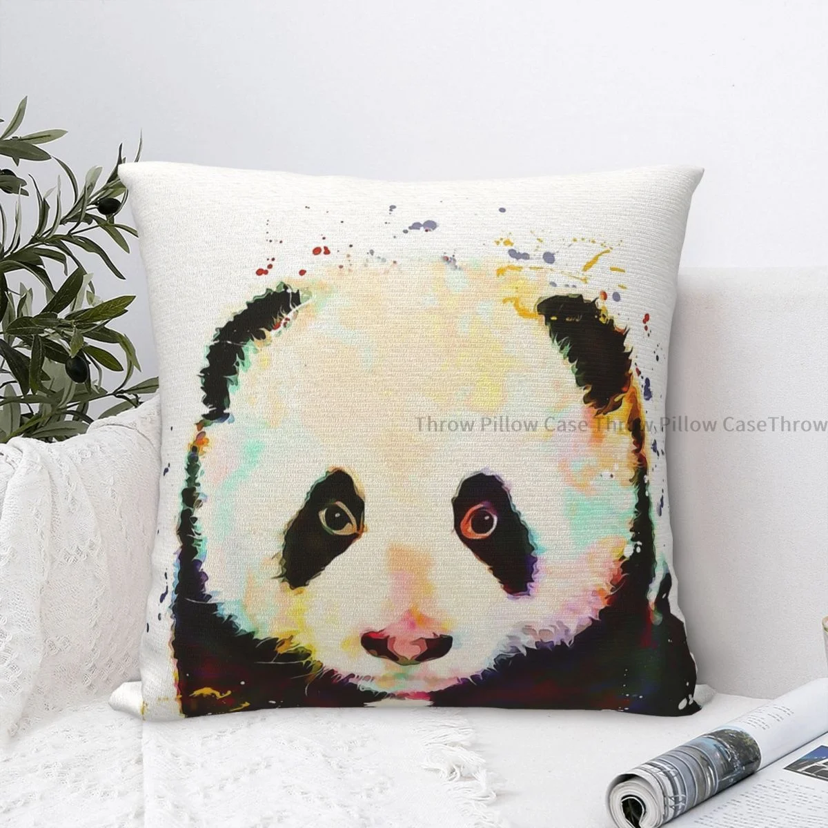 Panda Watercolor Throw Pillow Case Cute Animal Backpack Cojines Covers DIY Printed Kawaii Chair Decor
Panda Watercolor Throw Pillow Case Cute Animal Backpack Cojines Covers DIY Printed Kawaii Chair Decor