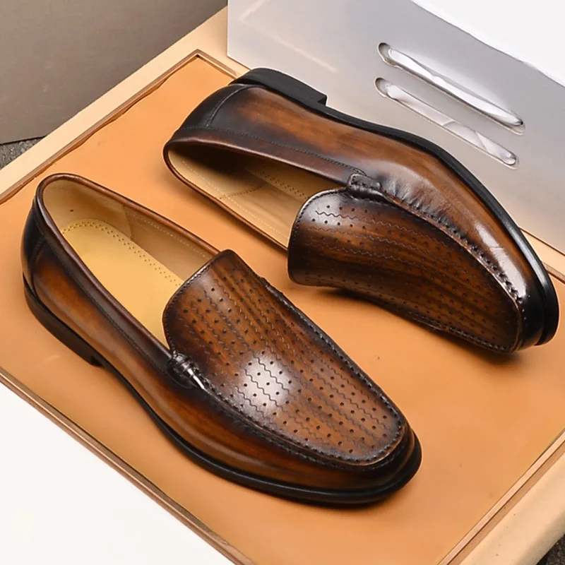 Men's Casual Leather Loafers Luxury Brand 2023 Summer New Slip on Driving Shoes Genuine Leather Comfortable Black Social Shoes
Men's Casual Leather Loafers Luxury Brand 2023 Summer New Slip on Driving Shoes Genuine Leather Comfortable Black Social Shoes